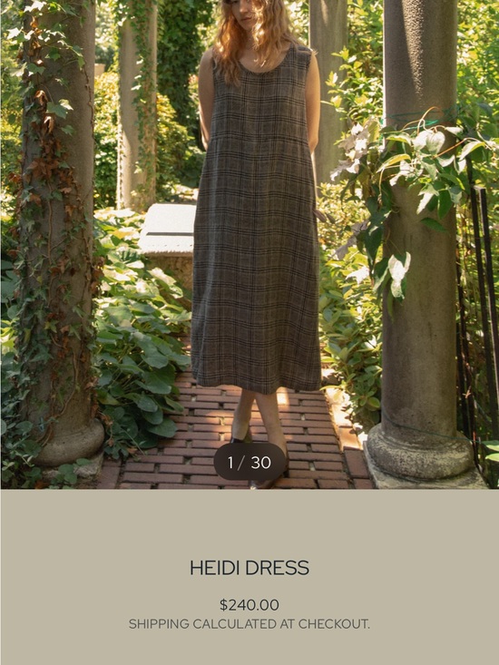 Gillian Stevens Dresses & Skirts - Heidi Dress — Brown Plaid Maxi Dress